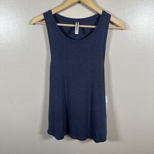 Athleta Well Rested Sleeveless Ribbed Sleep Tank Top Size Medium Blue Soft